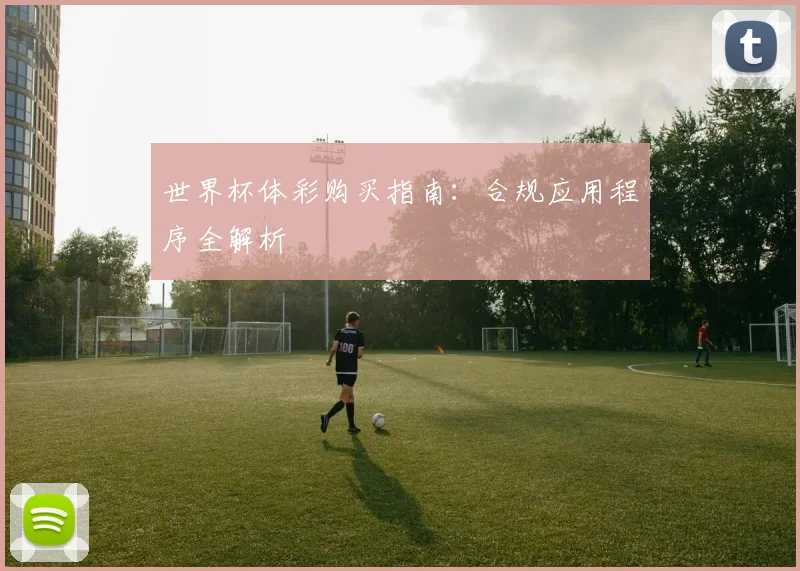 世界杯体彩购买指南：合规应用程序全解析
